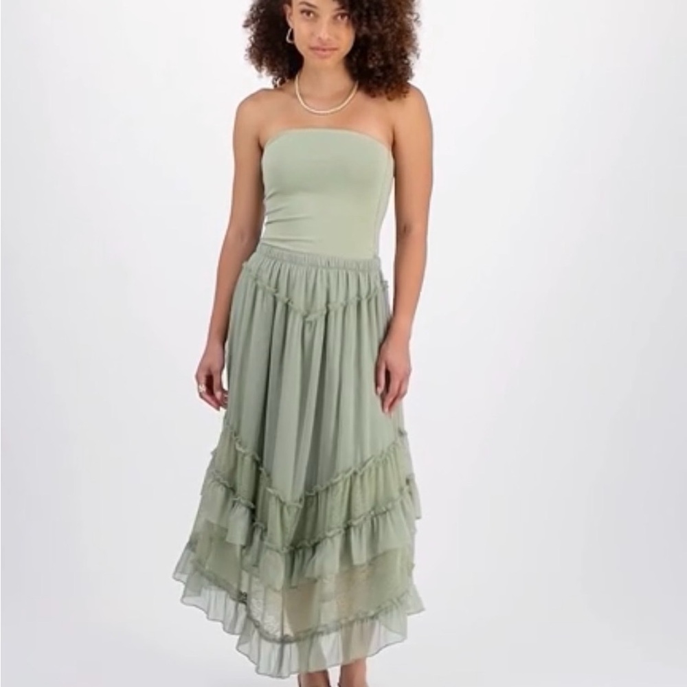 Elegant Green Maxi Dress
